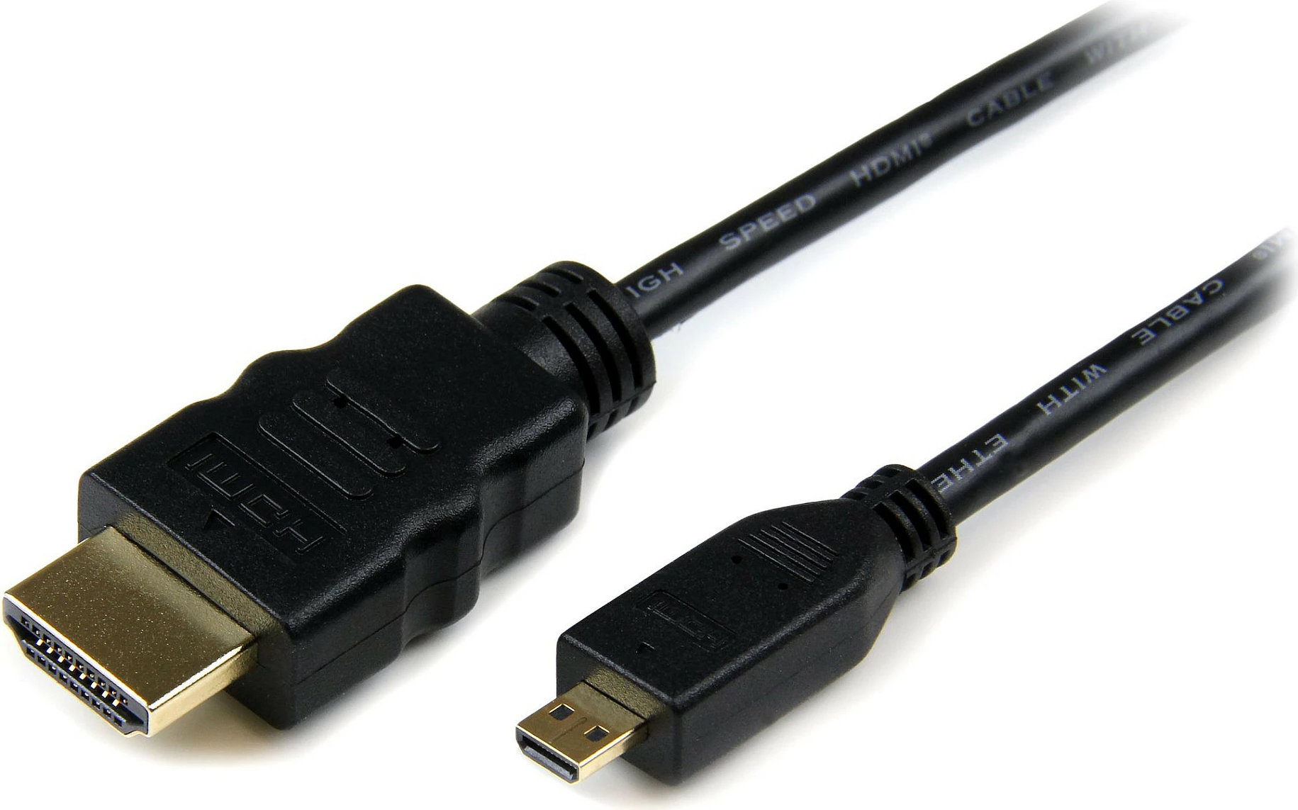 Kabllo StarTech HDADMM2M Micro HDMI në HDMI, 2m, 4K 30Hz, e zezë