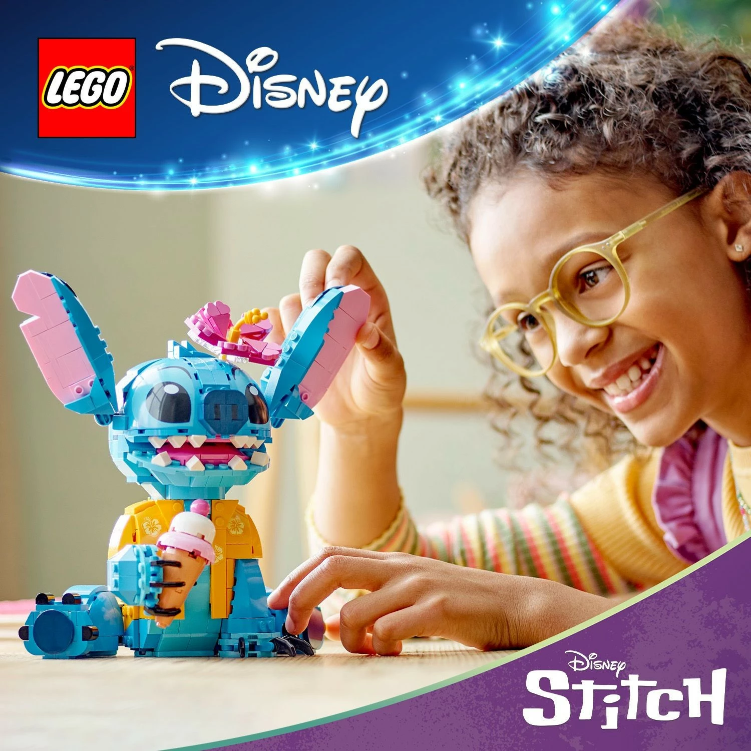 Set ndërtimi LEGO Stitch, 9 vjeç e lart, Plastikë, 730 pjesë, shumëngjyrësh