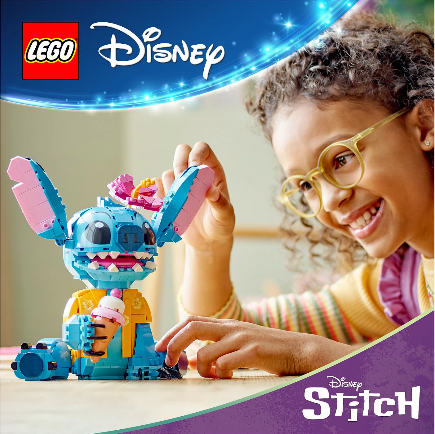 Set ndërtimi LEGO Stitch, 9 vjeç e lart, Plastikë, 730 pjesë, shumëngjyrësh