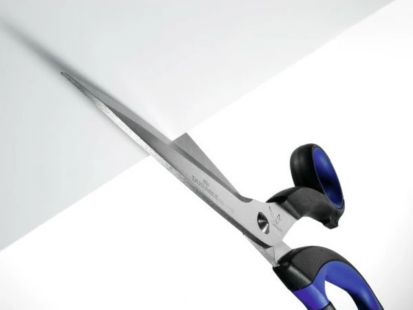 Gërshërë Durable 171801, 21cm, çelik inoksi, ngjyrë zezë/blu