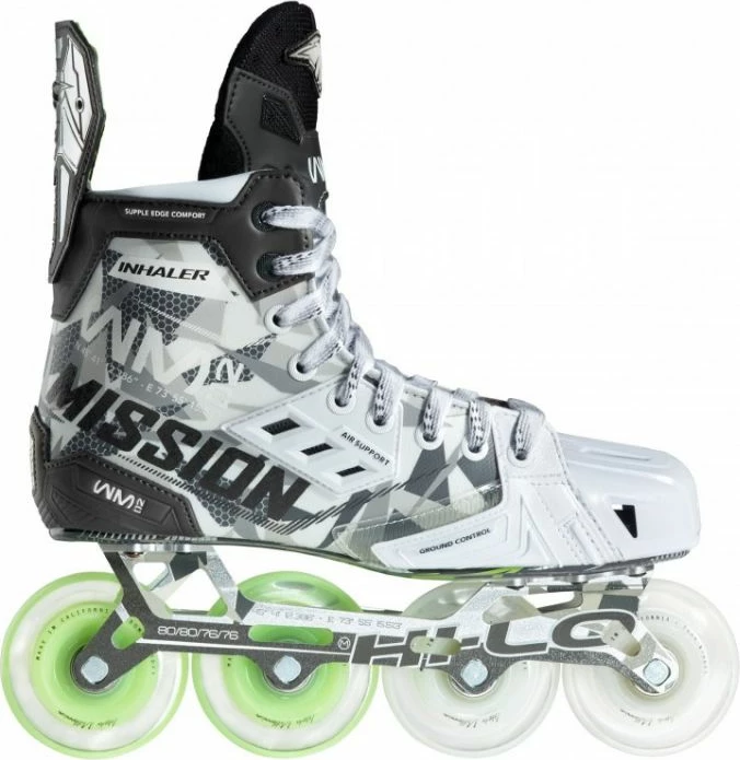 Atlete hokeji për fëmijë Mission, të bardha dhe gri