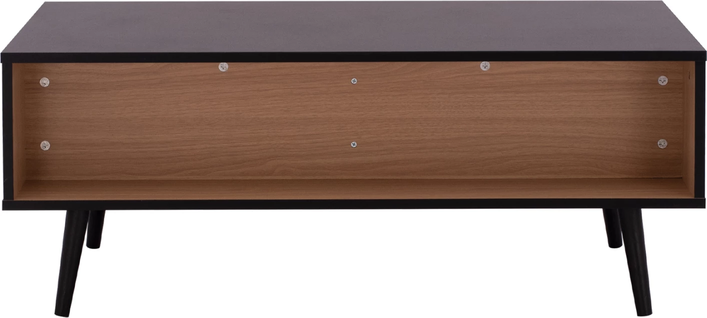 Tavolinë lounge Charleen FH8668 e zezë me natyrale 100x50x40,5 cm