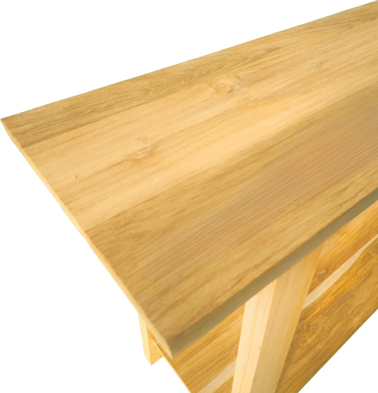 Konsolë Decoza, dru tik natyral, 140x40x80cm