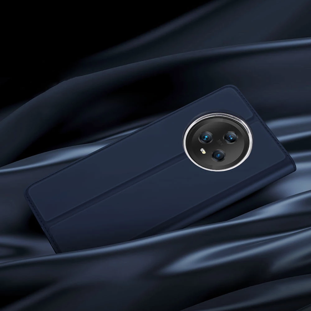 Mbështjellës Dux Ducis Skin Pro për Honor Magic5, me kapak, xhep për kartela, qëndrim, Blue