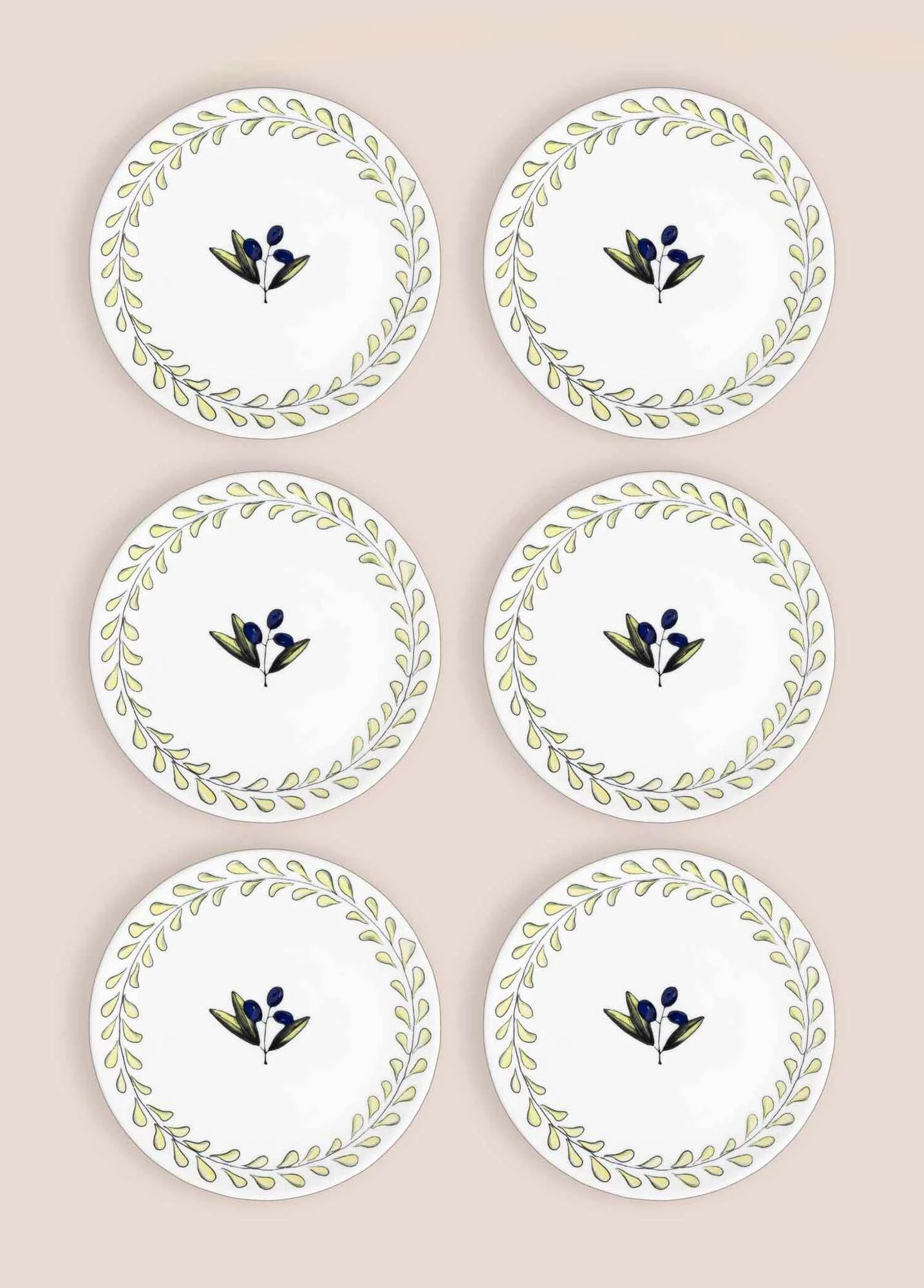 Set pjatash për ëmbëlsira (6 copë), Hermia Concept, OVS0002