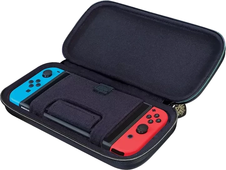 Çantë udhëtimi Nacon Zelda Tears of the Kingdom Deluxe për Nintendo Switch/Lite/OLED, blu