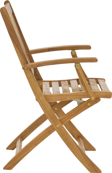 Set tavoline me karrige Mobie-Lazio, 5 copë, dru akacie, 50x50x70cm