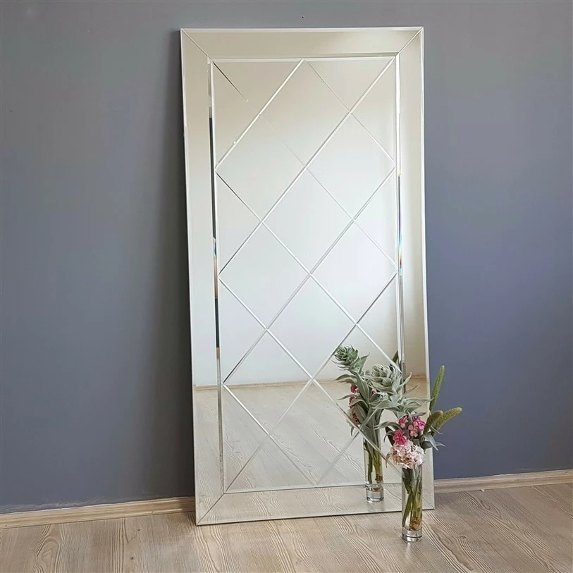 Pasqyrë Hanah Home, A306D, ngjyrë argjendi, 65x130cm