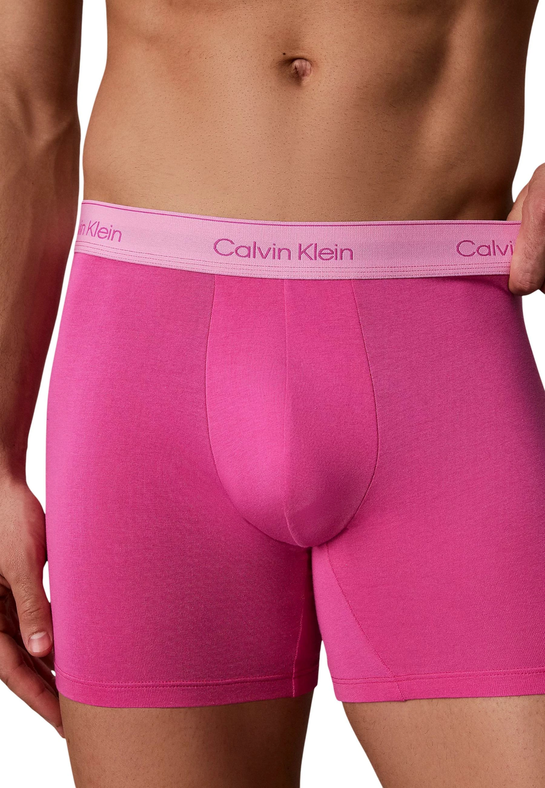 Set të brendshme boxer brief 5 copë për meshkuj Calvin Klein Underwear LV00NB4551, jeshile të errëta [Madhësia: XS]