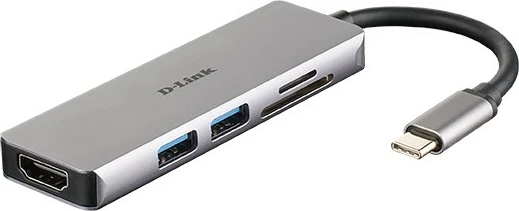 Adapter D-Link DUB-M530, USB 3.2 Gen 1 Type-C, 4K Ultra HD, Alumini