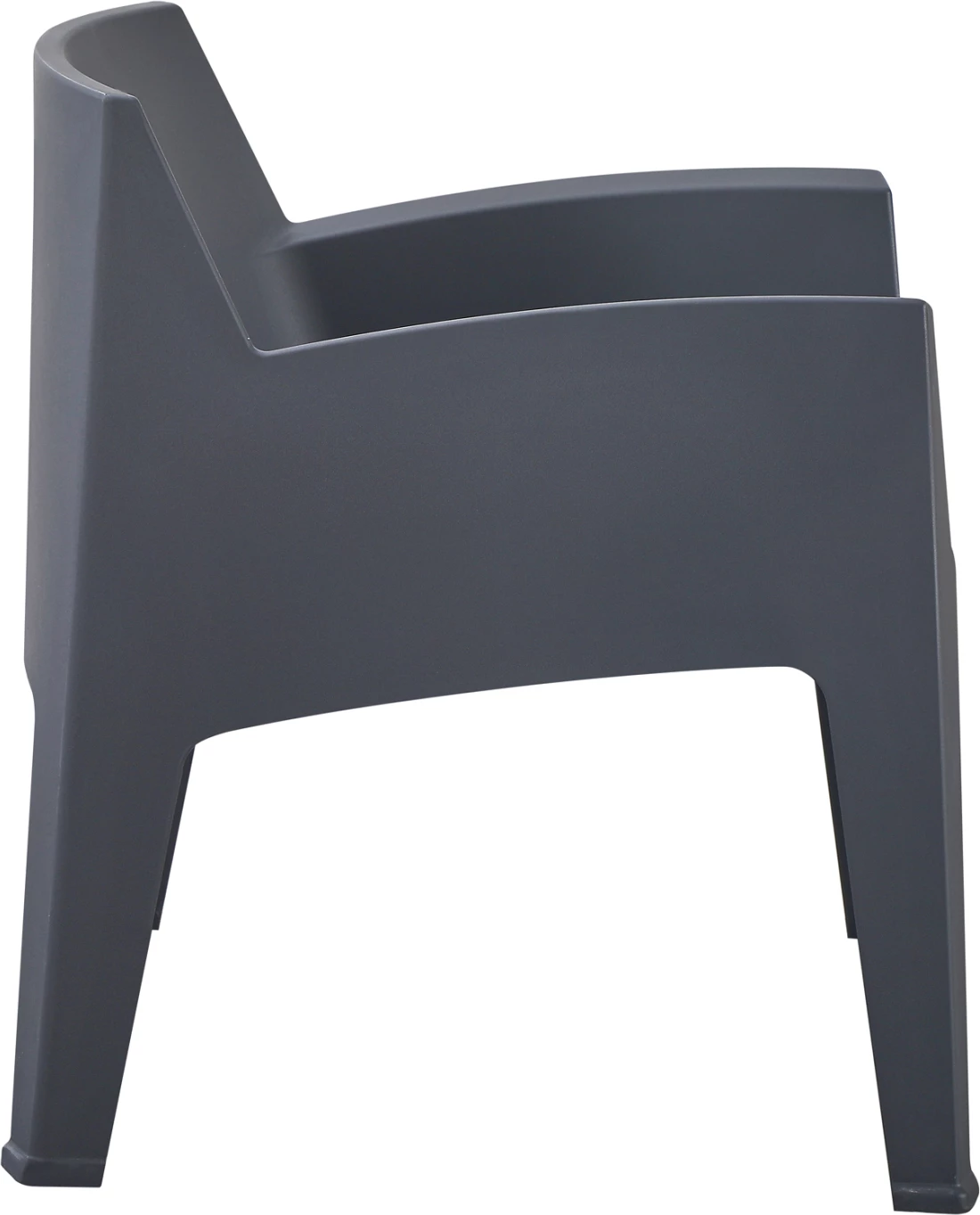Karrige lounge polipropileni SLEEK, ngjyrë gri, FH6365.10, 62.5x48.5x73cm
