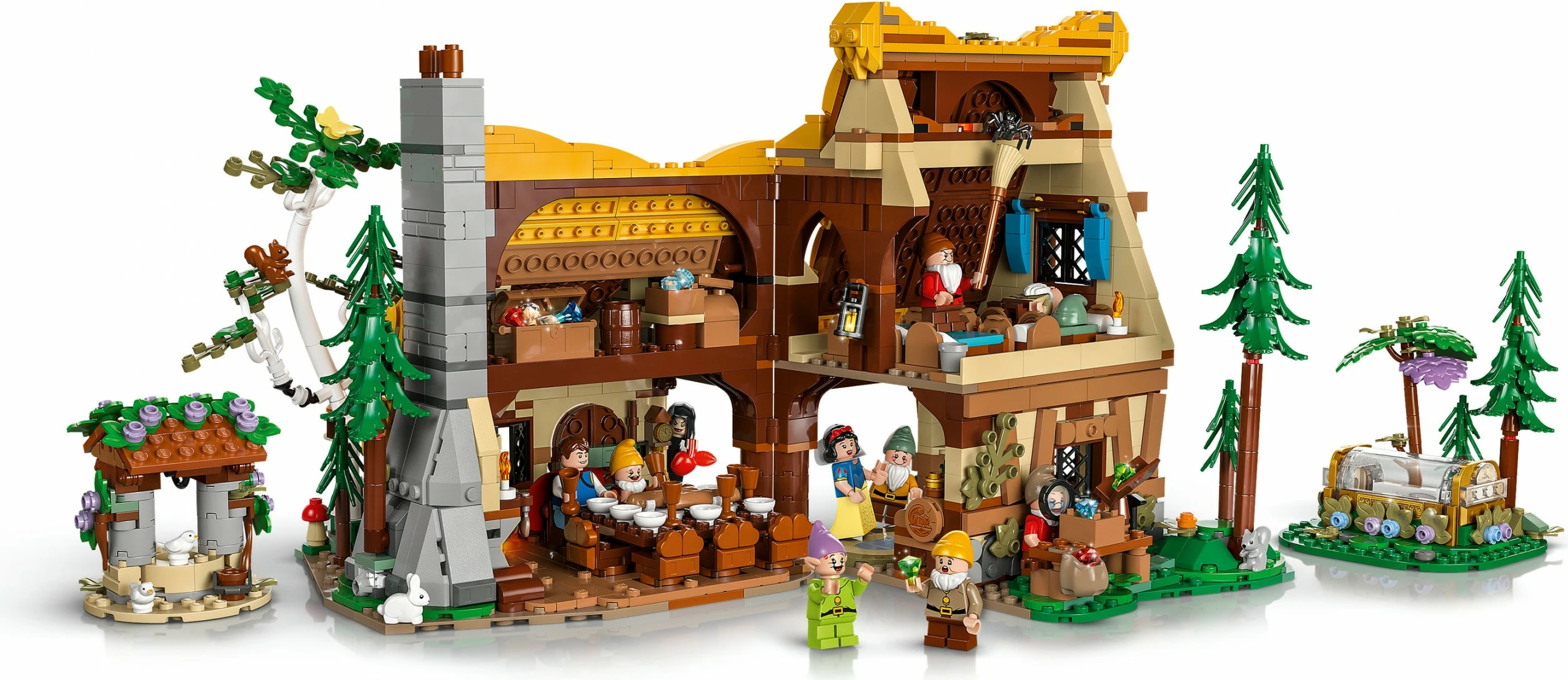 Set ndërtimi LEGO Disney Borëbardha dhe Shtatë Xhuxhat, 2228 pjesë, Multingjyrësh