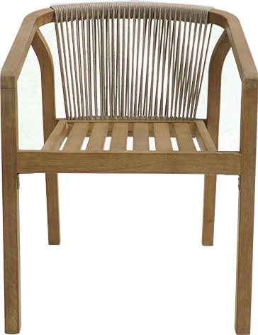 Fotel Malibu II, dru akacie, pëlhurë, ngjyrë natyrale-bezhë, 58x63x74cm