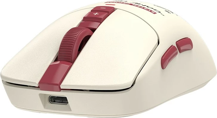 Maus A4-Tech Bloody R72 ULTRA DUO Pixels Red, wireless, RGB, i bardhë