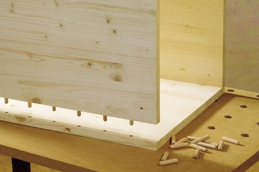Dowelmaster Wolfcraft, 4640000, për bashkime druri, E zezë