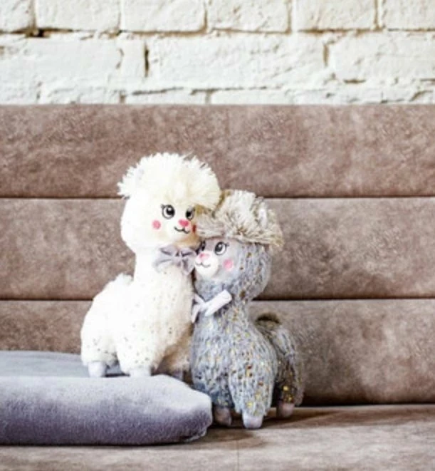 Lodër pelushi alpaka InnoGio InnoGIO Alpaca 30 cm, gri