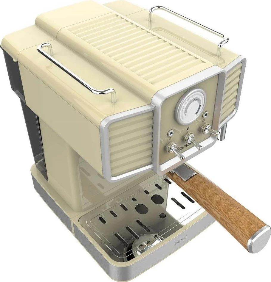 Aparat kafeje Cecotec Power Espresso 20 Tradizionale, 1L, 1350W, verdhë