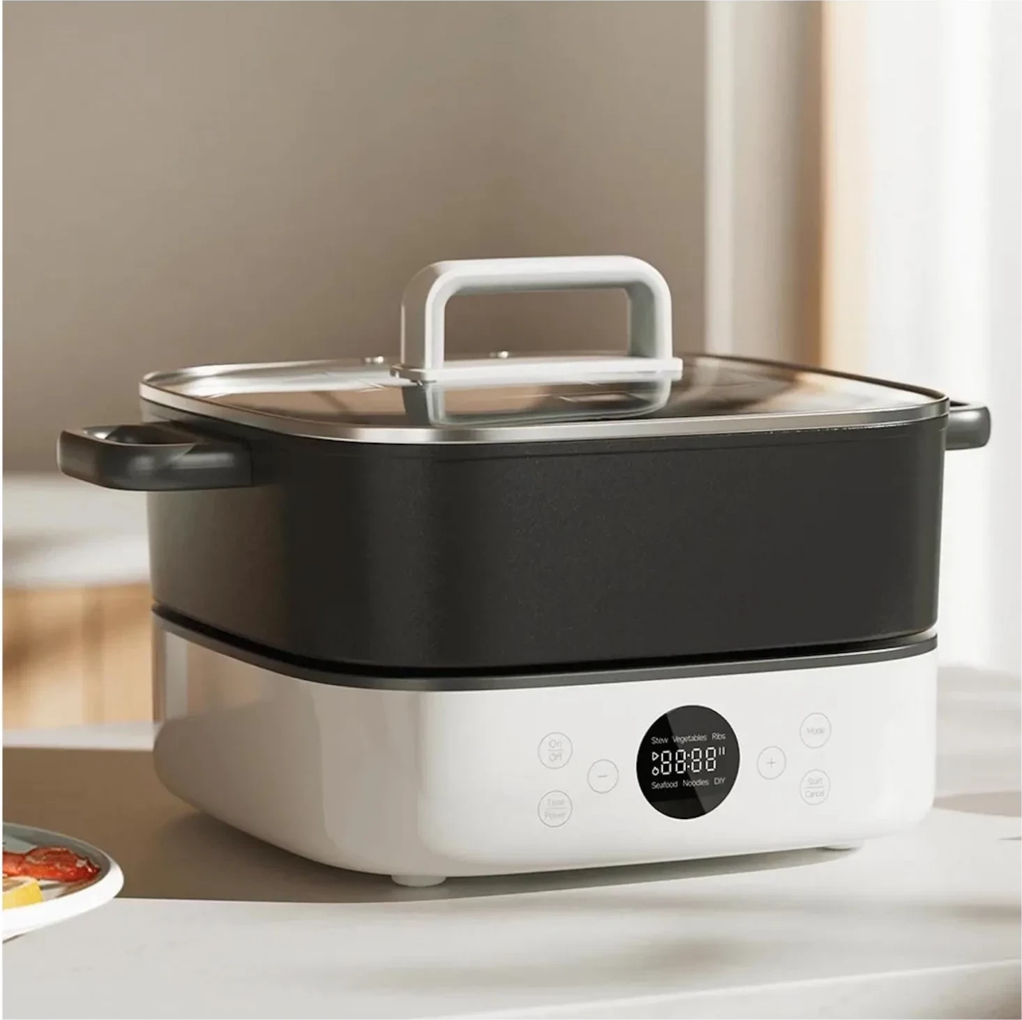 Tenxhere elektrike Hot Pot multifunksionale Xiaomi 61546 6L, e zezë