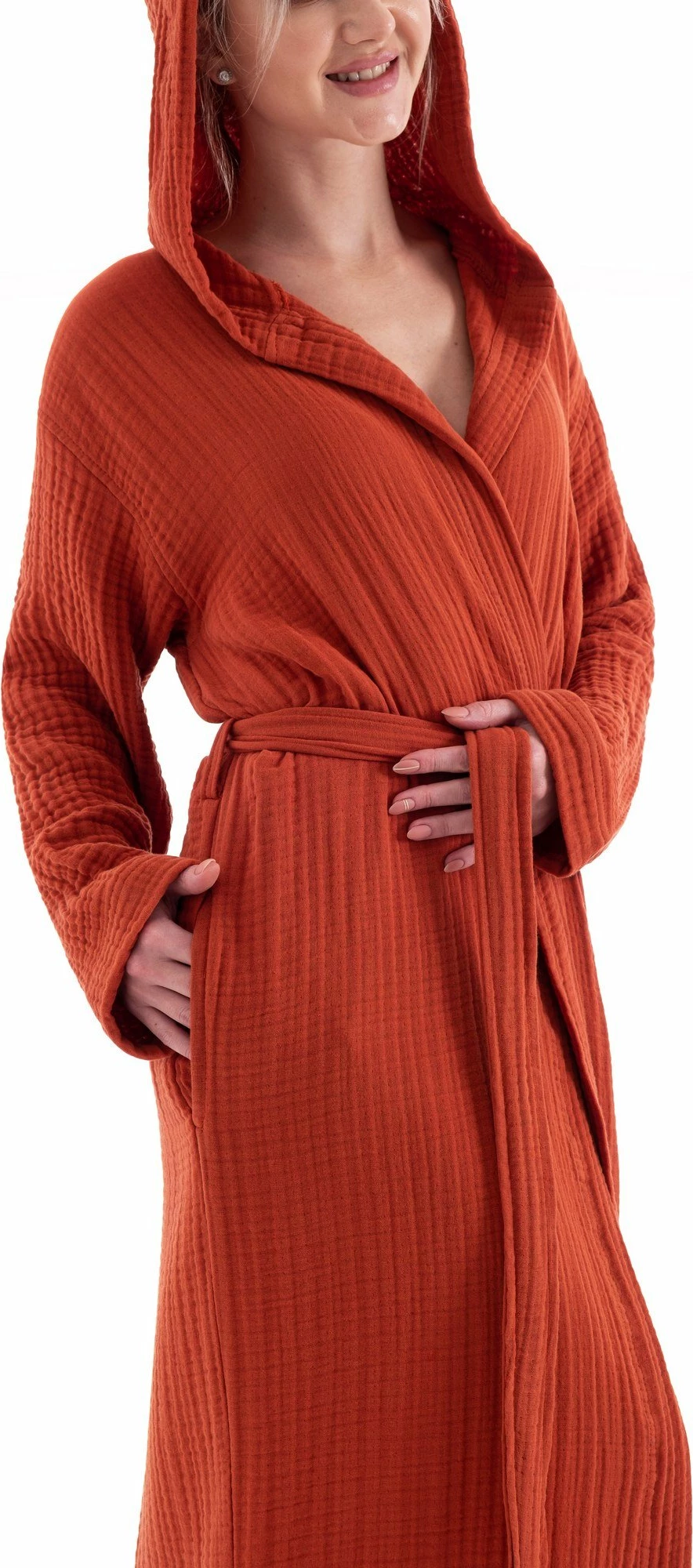 Rrobdeshamber unisex Mijölnir, muslin, ngjyrë e kuqe qeramike (Tile Red), L/XL