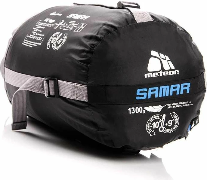 Sako për fjetje Meteor Samar, unisex, e zezë dhe blu