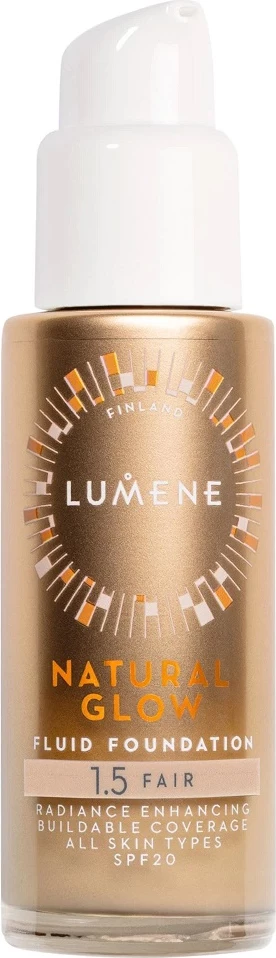 Fondatinë për femra Lumene Natural Glow Fluid Foundation SPF20 1.5 Fair 30ml
