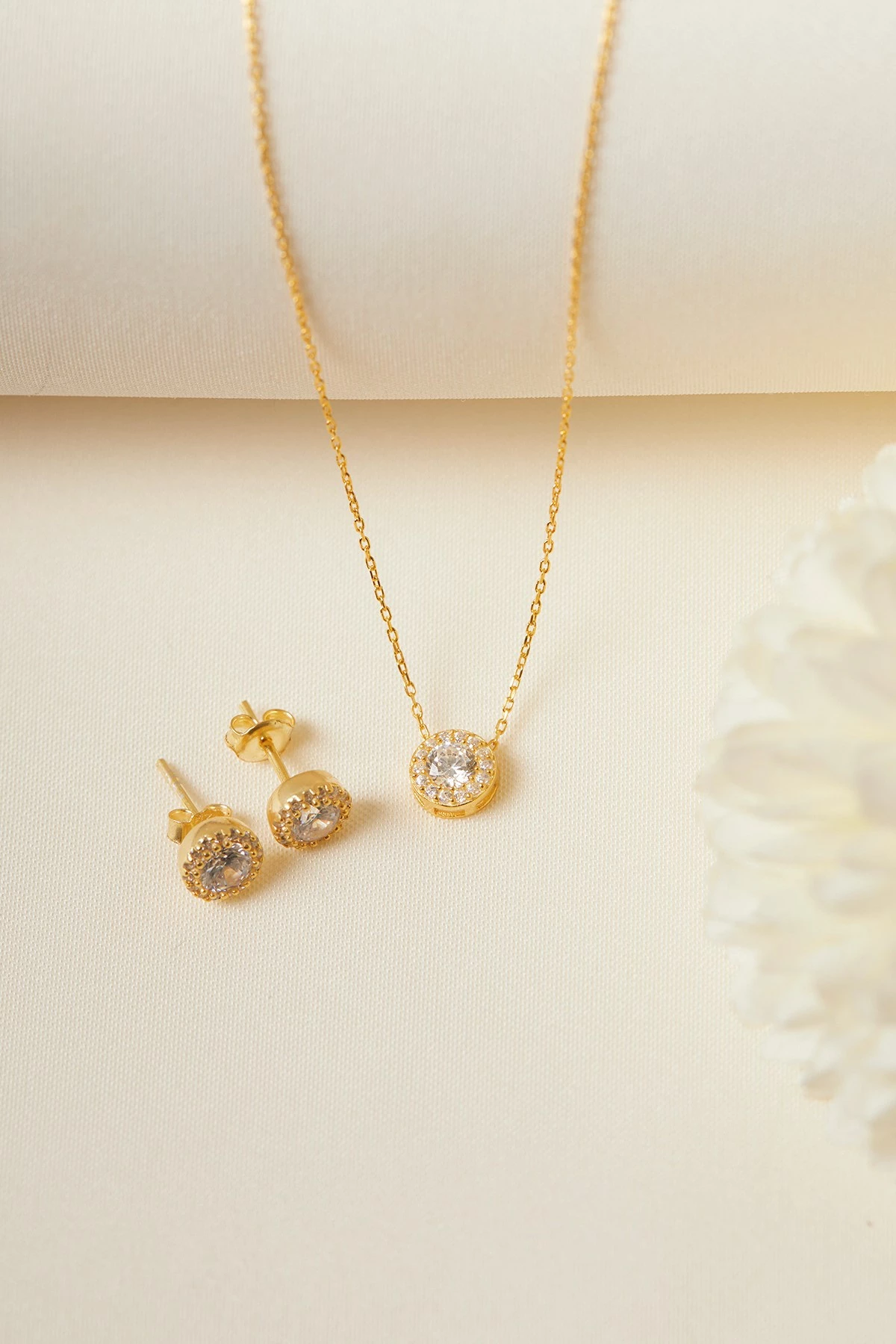 Set varëse dhe vathë argjendi, ngjyrë ari, Elika Silver, ELKSET80061A