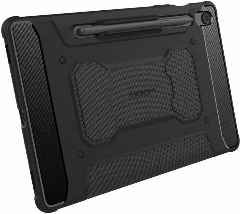 Mbështjellës me kapak Spigen Rugged Armor Pro për Samsung Galaxy Tab S10 FE+ 13.1\", i zi