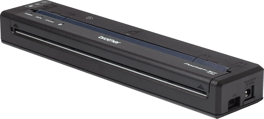 Printer mobil A4 Brother PocketJet PJ-862, termik direkt, Bluetooth 5.2, USB-C, 203x200 DPI, e zezë