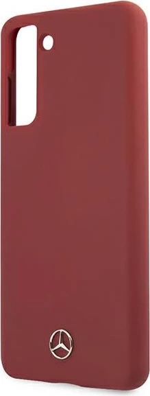 Mbështjellës, Mercedes, MEHCS21MSILRE Silicone Line hardcase për Samsung Galaxy S21+, silikon/TPU, e kuqe