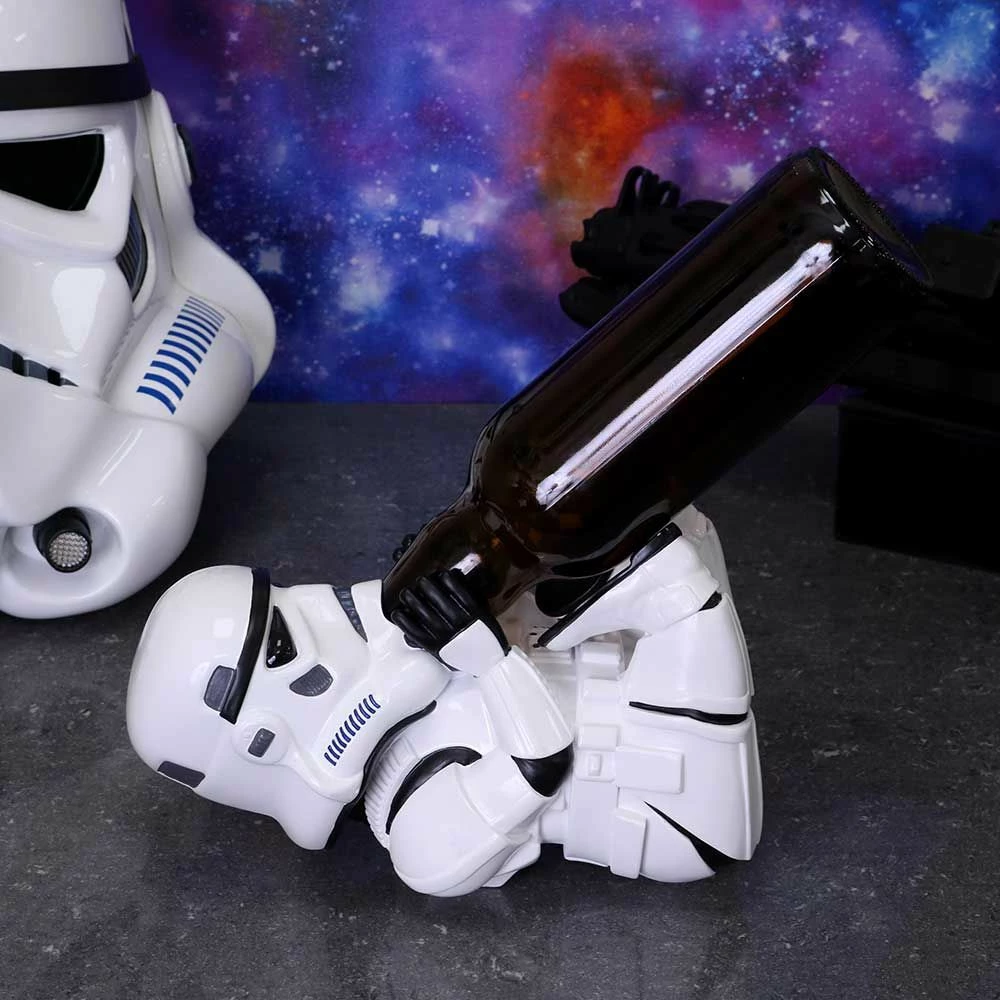 Figurinë mbajtëse shisheje NEMESIS NOW Stormtrooper Guzzler 22 cm, bardhë/zi