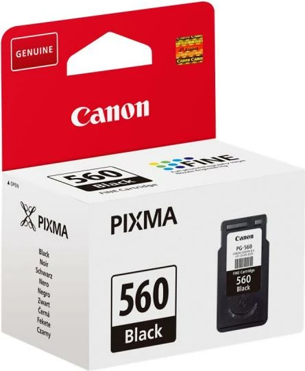 Patron boje Canon PG-560 (3713C001) 7.5 ml, deri 180 faqe, e zezë