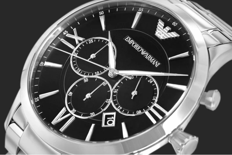 Orë dore për meshkuj Emporio Armani, argjend