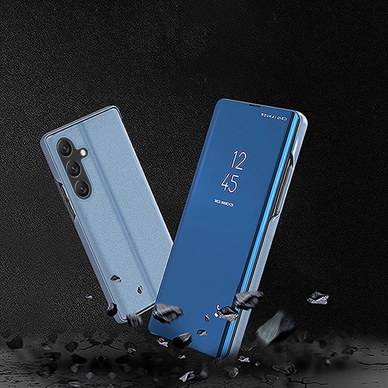 Mbështjellës Hurtel Clear View për Samsung Galaxy A26, Flip, Kaltër