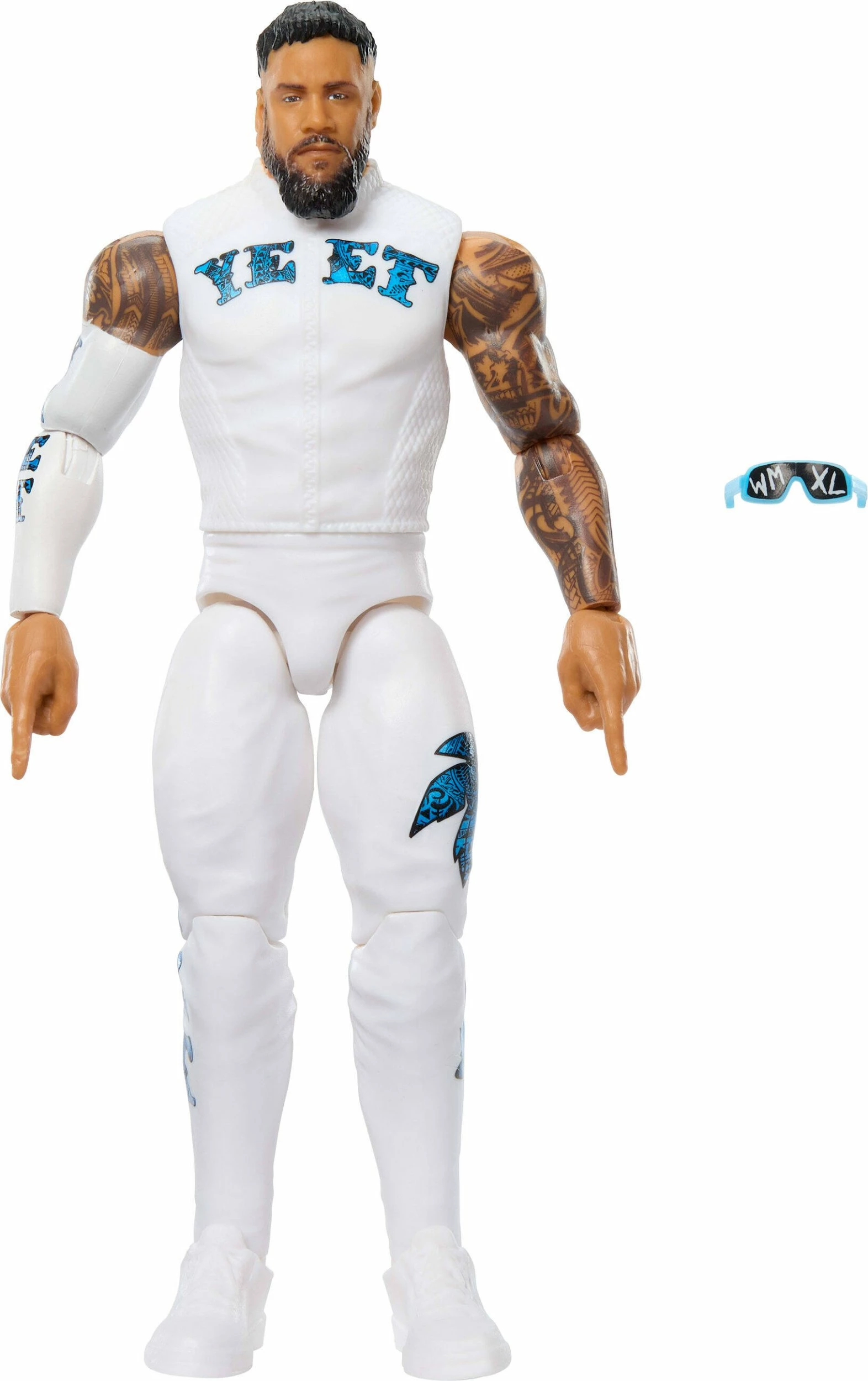 Figurë aksioni Mattel WWE Main Event Jey Uso JHH87 15 cm, shumëngjyrëshe