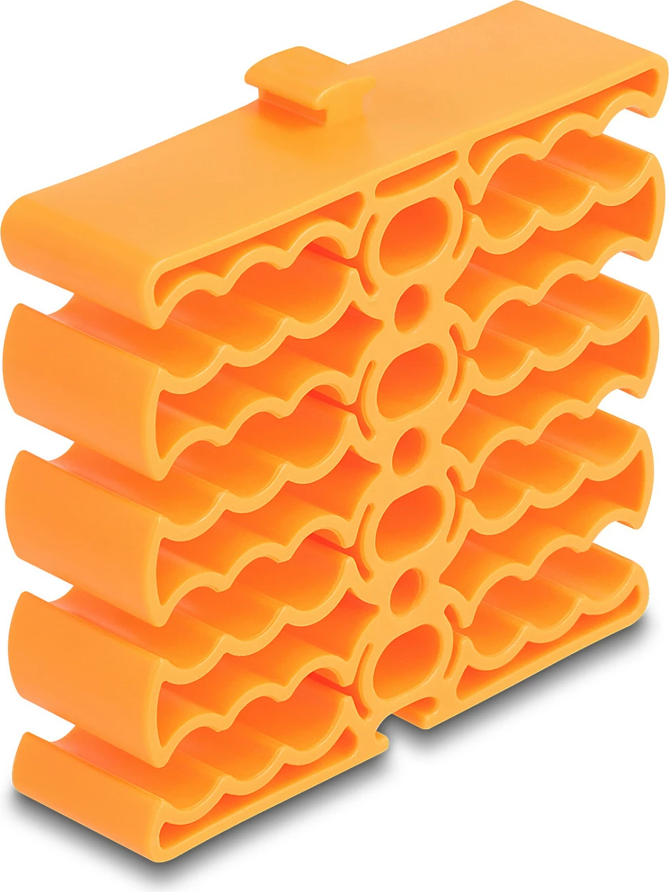 Organizues kabllosh DeLOCK, 24 hyrje, deri 8.5 mm, portokalli