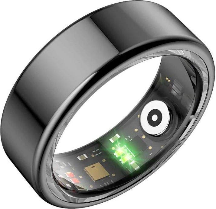 Smartring Colmi R02, madhësia 11, IP68, QRing app, e zezë