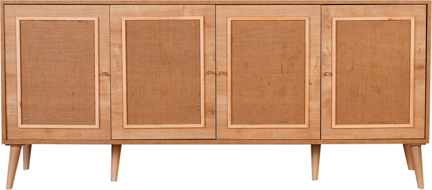 Konsol Skye Decor, jute, ngjyrë lisi
