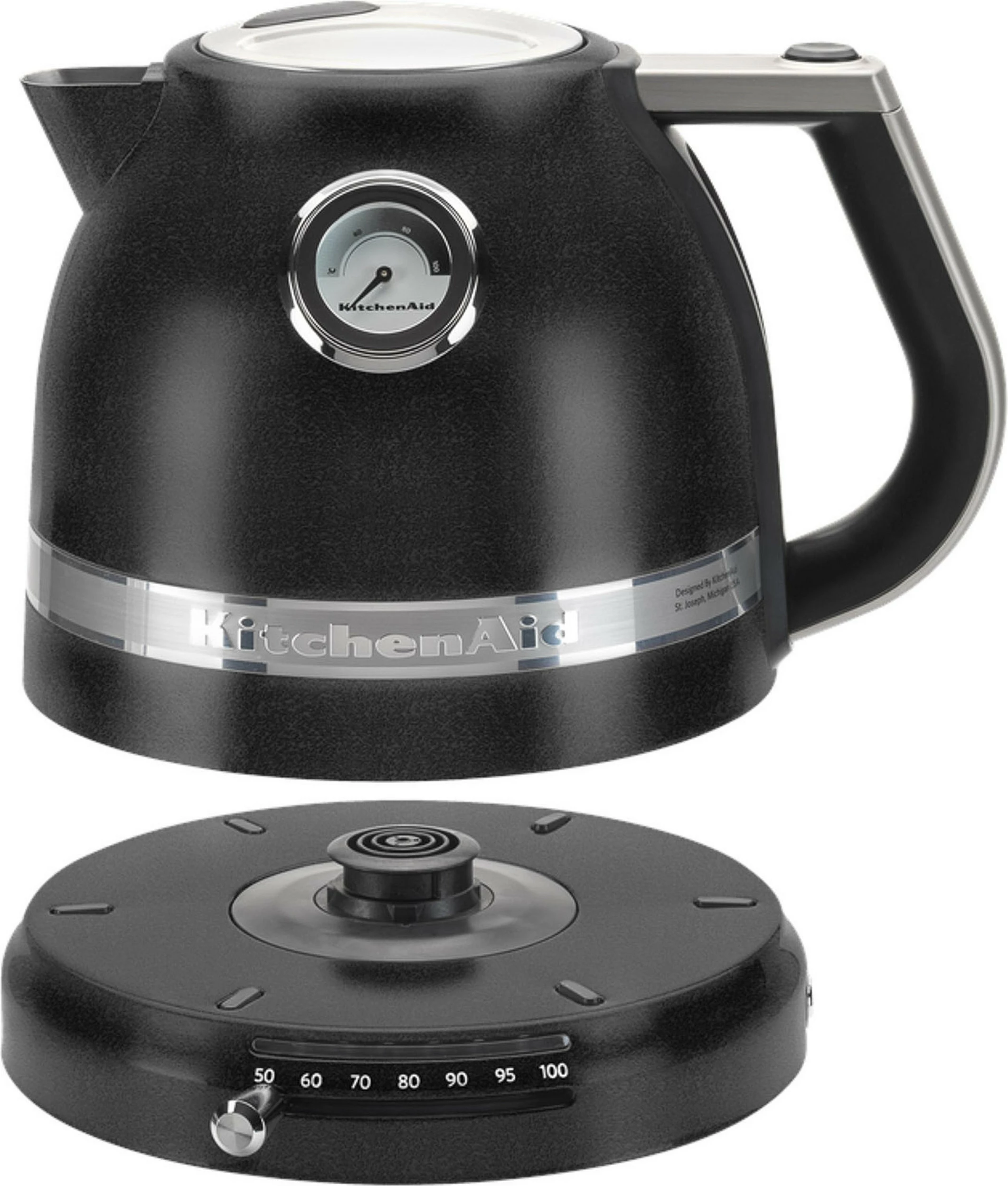 Çajnik elektrik KitchenAid 1.5L, 2400W, 7 temperatura, i zi