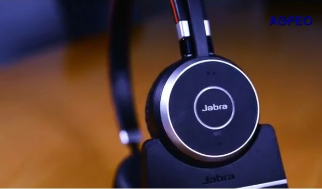 Headset AGFEO Evolve 65 BT Duo, Wireless, Calls/Music, 111 g, Gri