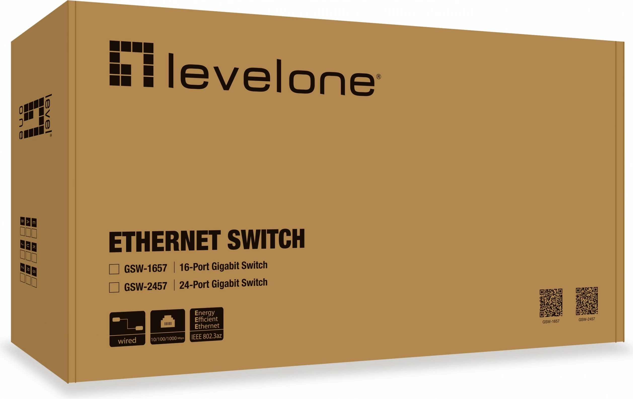 Switch LevelOne 24-Port Gigabit, Rack mounting, Ethernet 10/100/1000