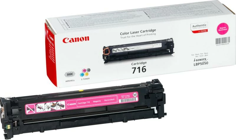 Toner Canon 716 1978B002, njësi all-in-one, rendiment 1100–1700 faqe, magenta