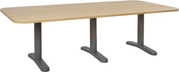 Tavolinë profesionale për konferenca, ngjyrë lisi, FH2047.11, 240x120x75 cm