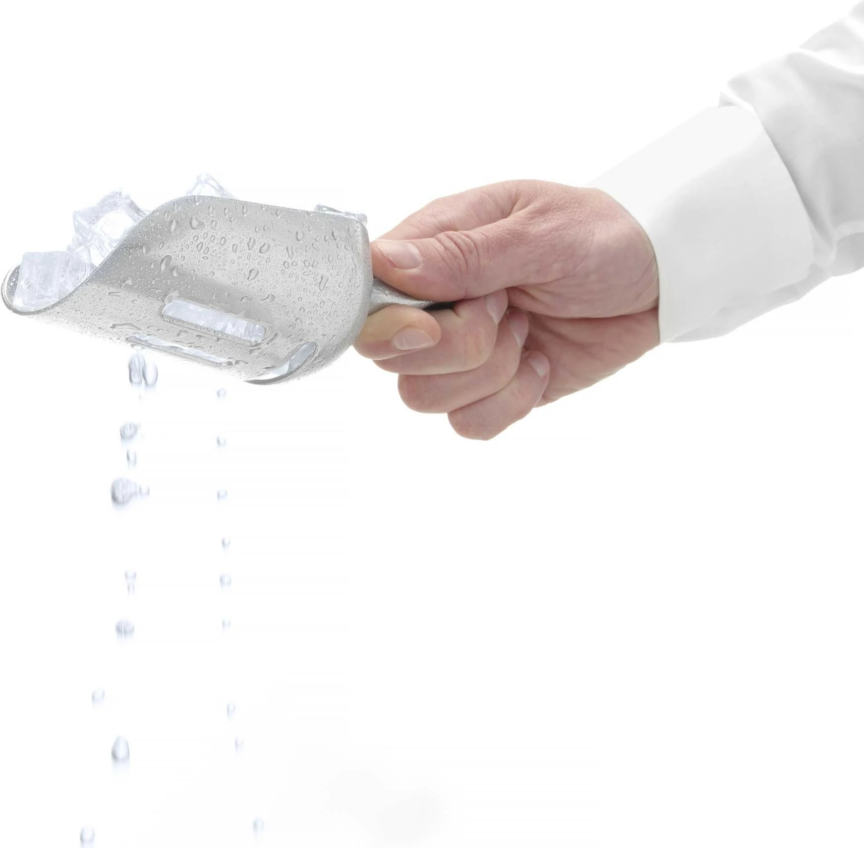 Lopatë akulli alumini me vrima kulluese, Bar Up, 0.35 L, 220x80 mm