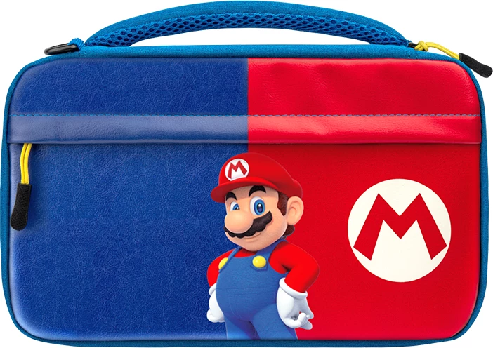 Kasë transportuese PDP Mario për Nintendo Switch/Switch Lite/Switch OLED, kuqe/blu