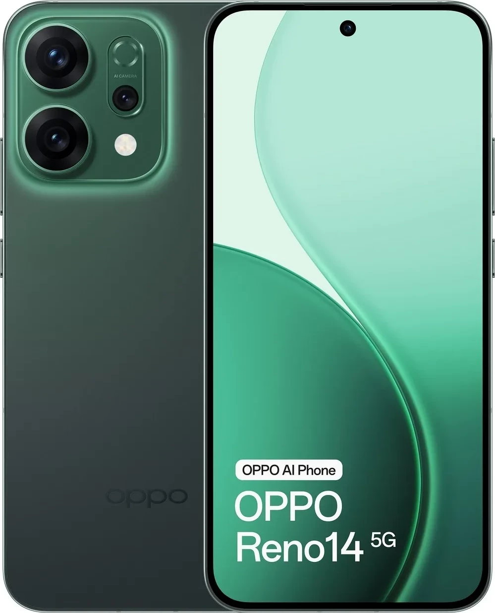 Celular OPPO Reno 14 5G 12/512GB, Luminous Green