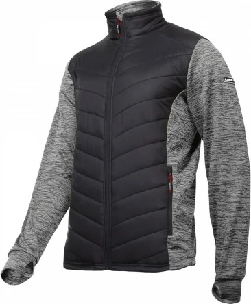 Xhaketë e lehtë LAHTI PRO L4012205, e izoluar, 2 xhepa me zinxhir, 2XL, zezë/gri