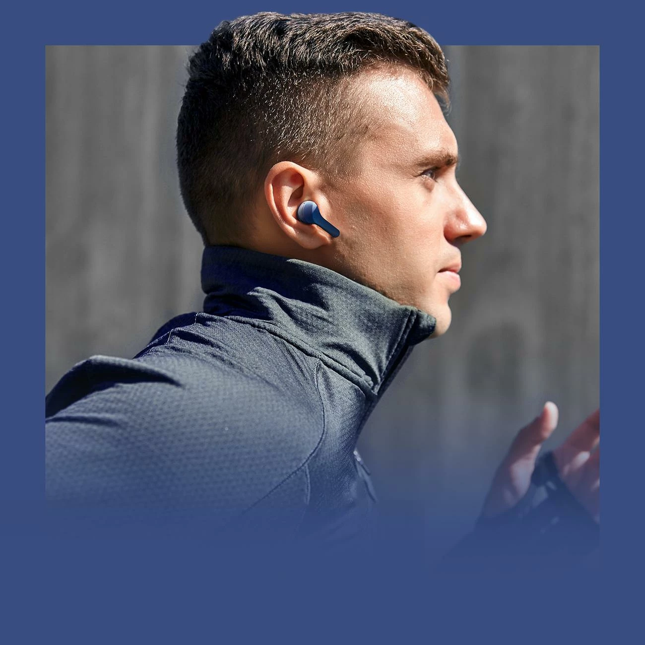 Kufje Acefast T6 TWS wireless, Bluetooth, me ekran LED, Blu