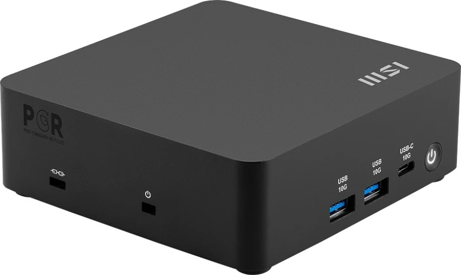Kompjuter mini MSI Cubi NUC AI 1UMG-062EU, Intel Core Ultra 5 125H, 16GB RAM DDR5, 512GB SSD, Windows 11 Pro, Wi‑Fi 6E, zi