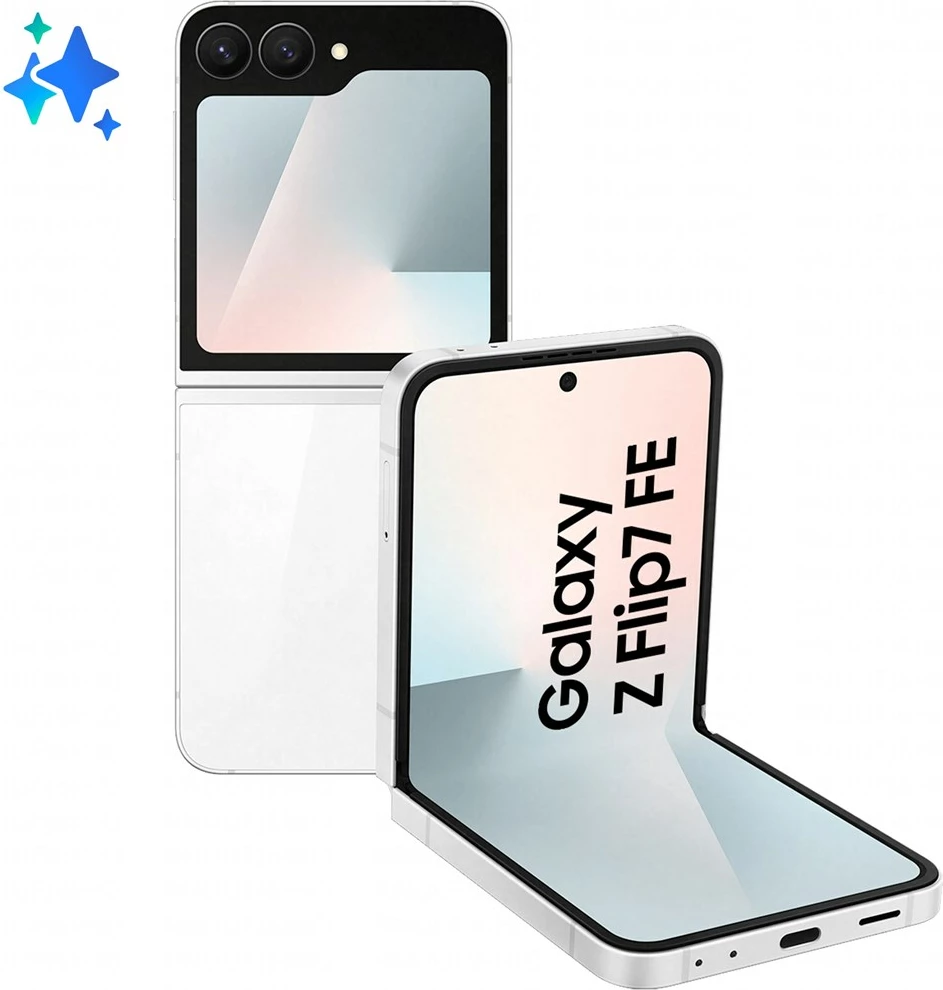 Celular Samsung Galaxy Z Flip7 FE, 8 GB RAM, 128 GB, 4000 mAh, Bardhë