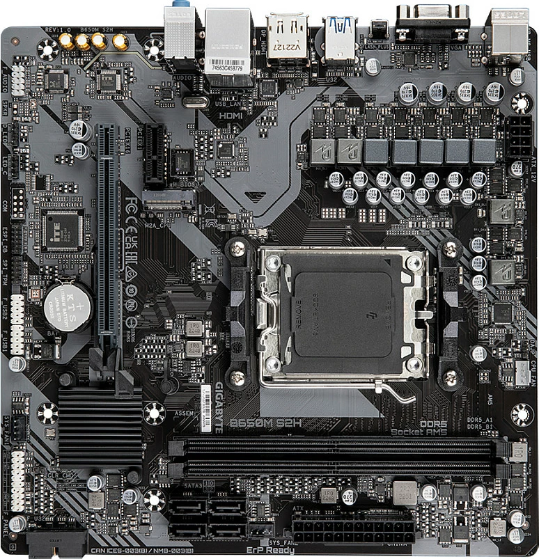 Pllakë amë Gigabyte B650M S2H, AM5, mATX, DDR5